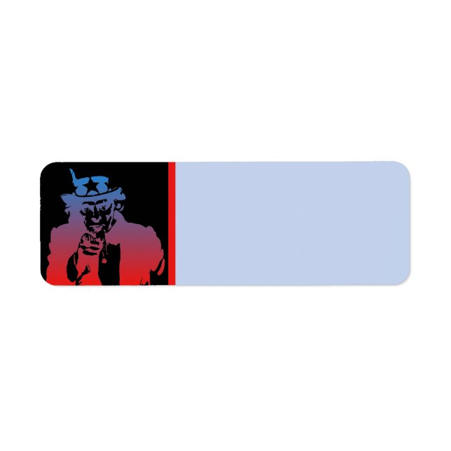 Uncle Sam Address Label (Vorne)