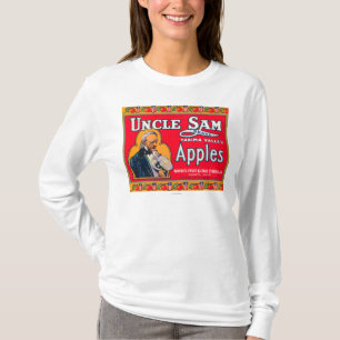 Uncle Sam Apple beschriften (Rot) - Wapato, WA T-Shirt
