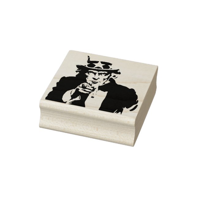 Uncle Sam art Briefmarke Gummistempel (Stempel)