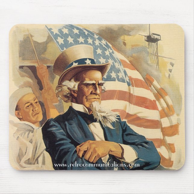 "Uncle Sam Auf der Brücke!" mousepad (Vorne)
