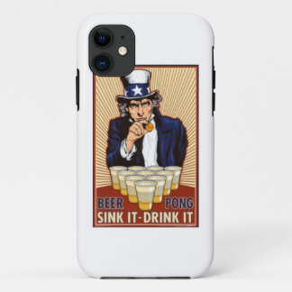 Uncle Sam Bier pong iphone Abdeckung spielend iPhone 11 Hülle