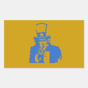 Uncle Sam (Blue) auf Stickers