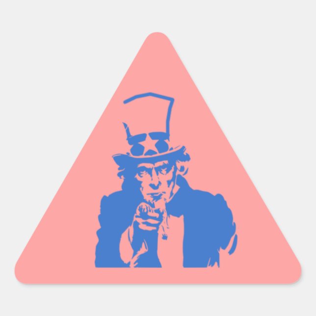 Uncle Sam (Blue) auf Stickers (Vorderseite)