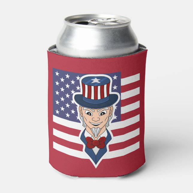 Uncle Sam Cartoon Dosenkühler (Kanne Vorderseite)