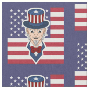 Uncle Sam Cartoon Stoff
