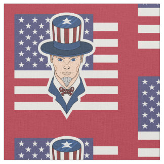 Uncle Sam Cartoon Stoff