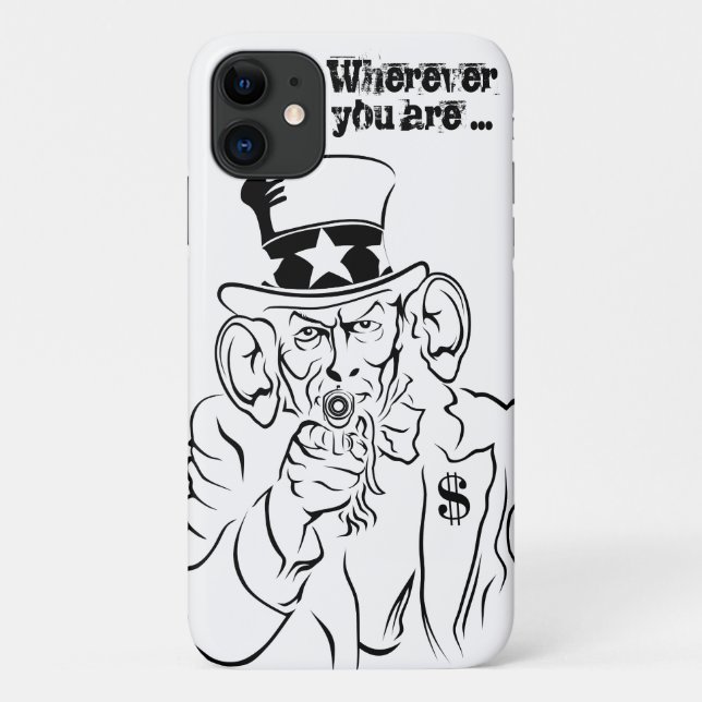 Uncle Sam Case-Mate iPhone Hülle (Rückseite)