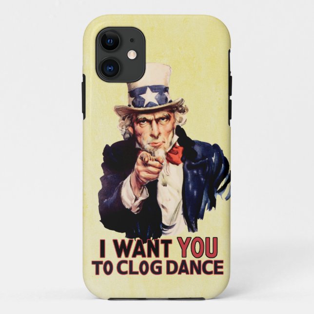 Uncle Sam Clogging Dance Case-Mate iPhone Hülle (Rückseite)