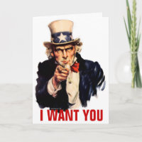 Uncle Sam Customizable Card