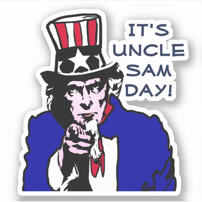 Uncle Sam Day Aufkleber (Vorderseite)