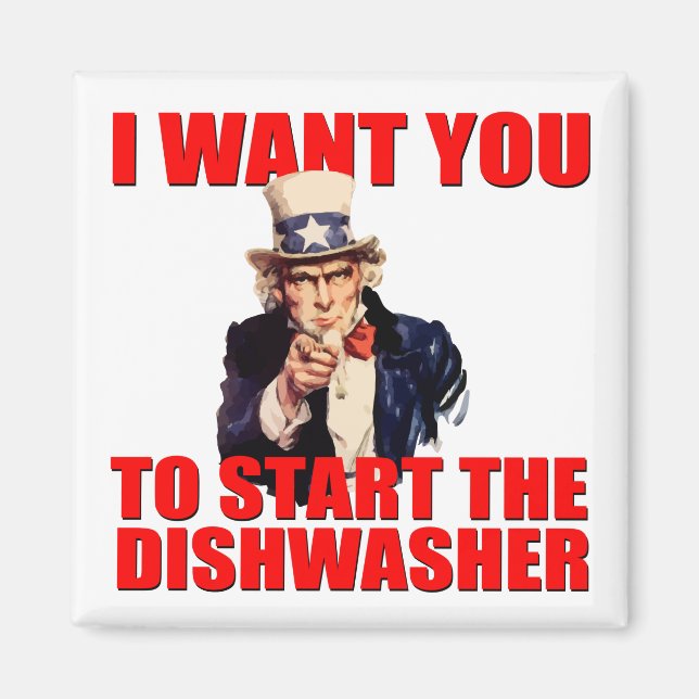 Uncle Sam Dishwasher Magnet (Vorne)