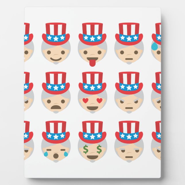 uncle sam emoji fotoplatte (Vorderseite)