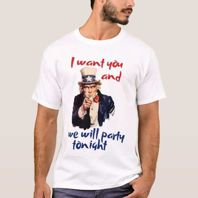 Uncle Sam entwarf Shirt (Vorderseite)