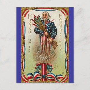 Uncle Sam Forth vom Juli Postkarte