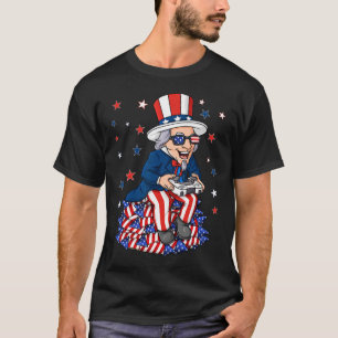 Uncle Sam Game Controller 4. Juli Jungs Kinder die T-Shirt