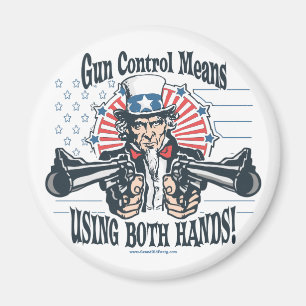 Uncle Sam Gewehr-Kontrollen-Magnet Magnet