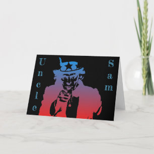 Uncle Sam Greeting Card Karte