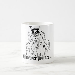 Uncle SAM hört Kaffee-Tasse Kaffeetasse