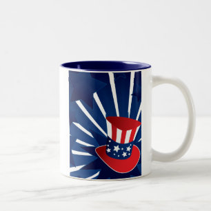 Uncle Sam Hut Zweifarbige Tasse
