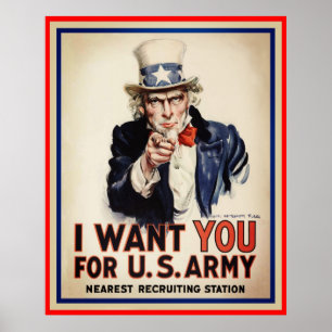 Uncle Sam, ich Wollte dir Poster Print
