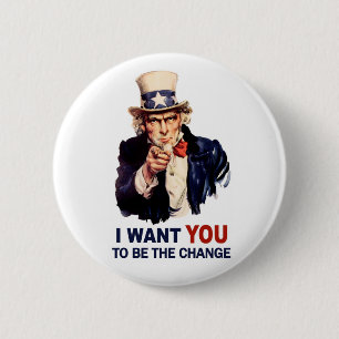 Uncle Sam Ist die Änderung Button