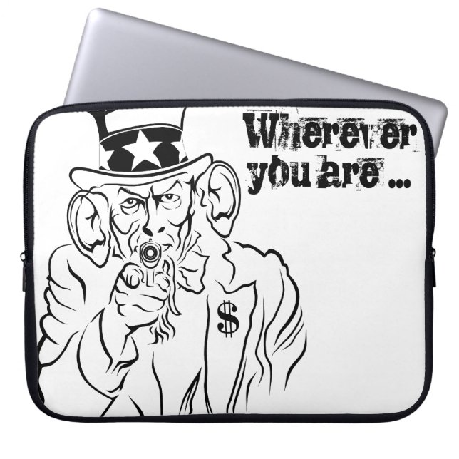 Uncle Sam Laptopschutzhülle (Vorderseite)