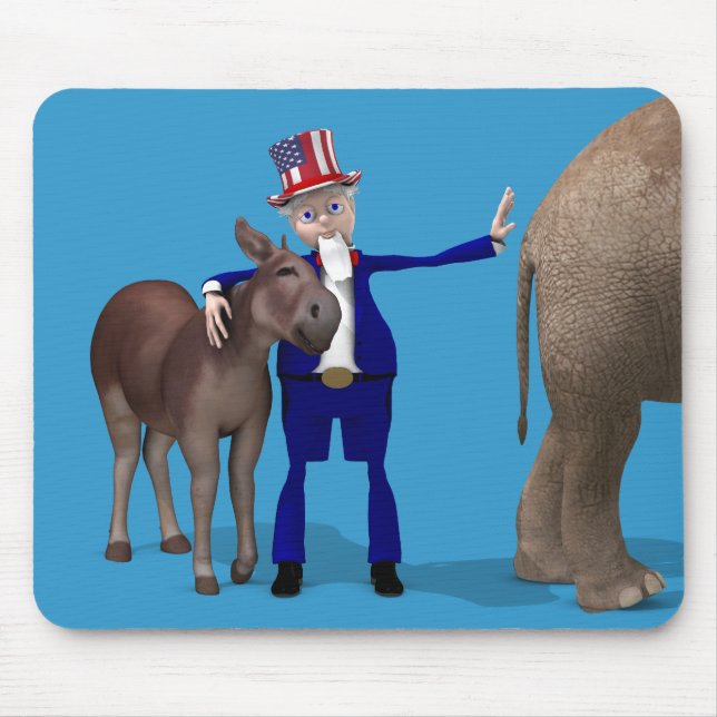 Uncle Sam Lieben Donkeys Mousepad (Vorne)