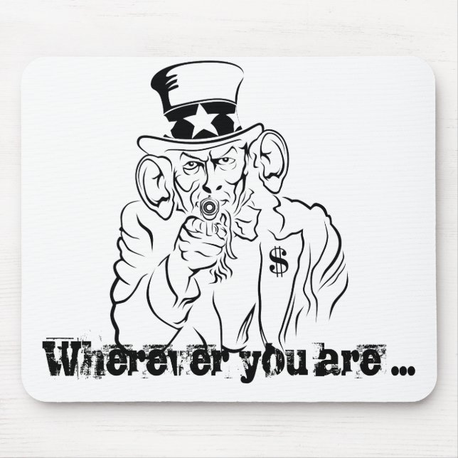 Uncle Sam Listen Mouse Pad Mousepad (Vorne)