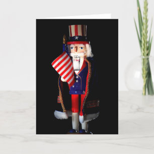 Uncle Sam Nutcracker Feiertagskarte