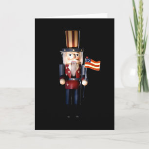 Uncle Sam Nutcracker Feiertagskarte