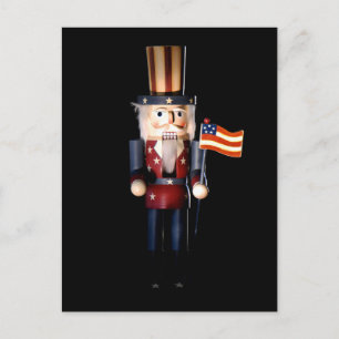 Uncle Sam Nutcracker Postkarte