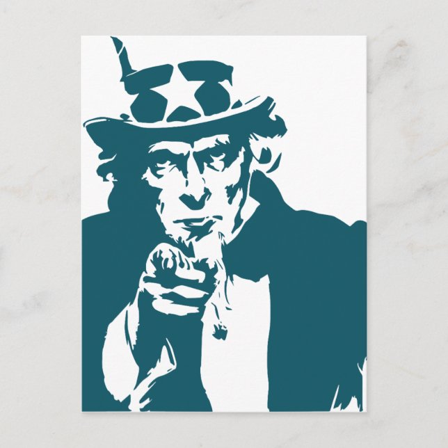 Uncle Sam Postcard Postkarte (Vorderseite)