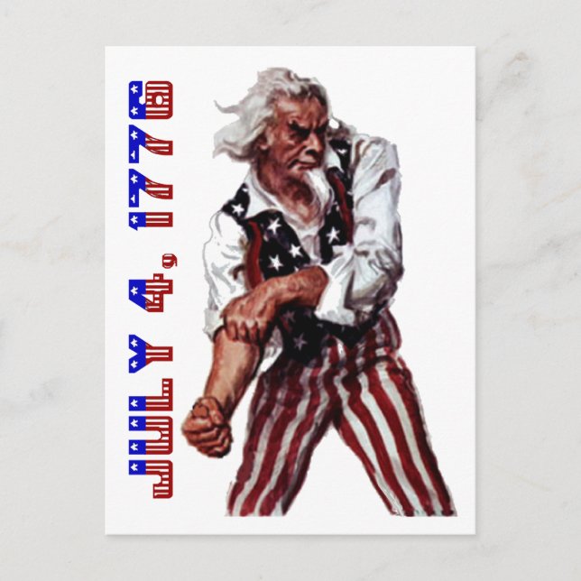 Uncle Sam Postkarte (Vorderseite)