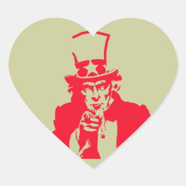 Uncle Sam (Red) on Stickers (Vorderseite)