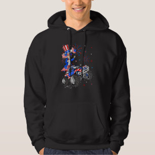 Uncle Sam Riding Monster Truck 4. Juli Boys Ki Hoodie
