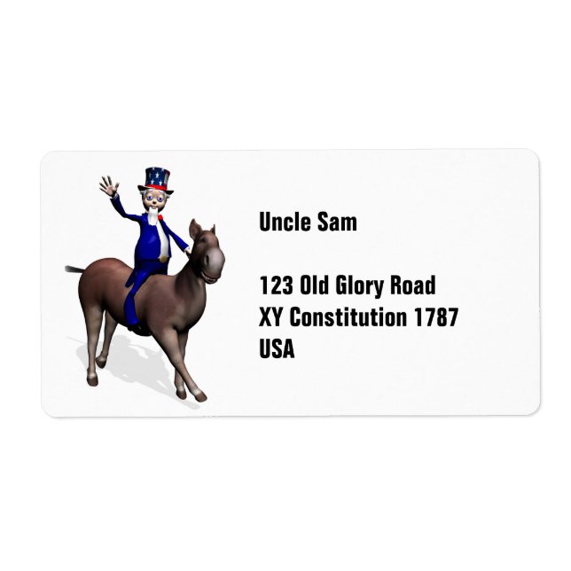Uncle Sam Riding on Donkey (Vorne)