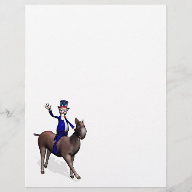 Uncle Sam Riding on Donkey (Vorderseite)