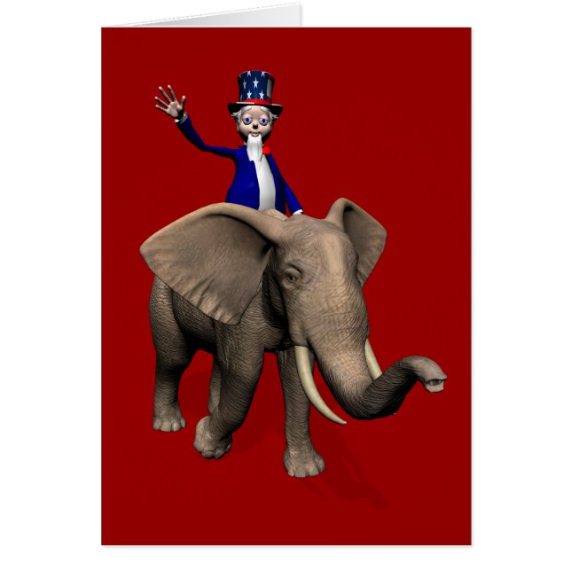 Uncle Sam Riding on Elephant (Vorne)