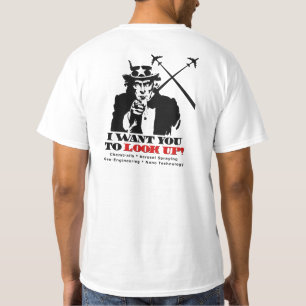 Uncle Sam Sagt Halt Chemtrails T-Shirt