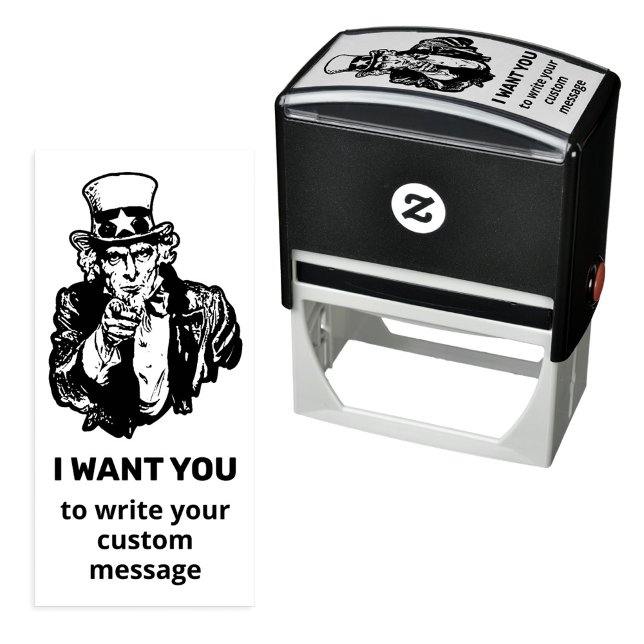 Uncle Sam Self-Inking Briefmarke Permastempel (Von Creator hochgeladen)