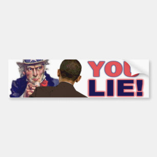 Uncle Sam: Sie liegen! Autoaufkleber