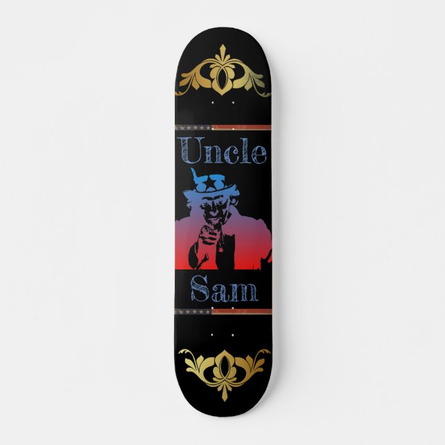 Uncle Sam Skateboard (Vorne)