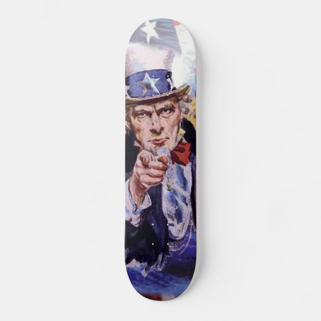 Uncle Sam Skateboard (Vorderseite)