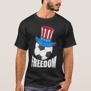 Uncle Sam Soccer T-Shirt 4. Juli Patriotic Boys Gi