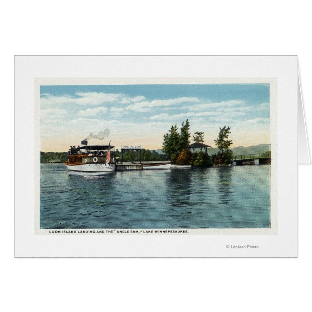 Uncle Sam Steamer auf der Loon Island Landing (Vorderseite (Horizontal))
