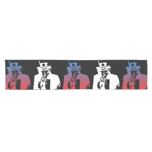 Uncle Sam Table Runner Kurzer Tischläufer (Horizontal)