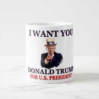 Uncle Sam Trumpf für Präsidenten Jumbo-Tasse