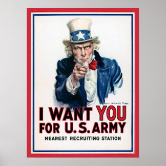 Uncle Sam Unedidited Vintage Fotos Alte Ästhetik Poster