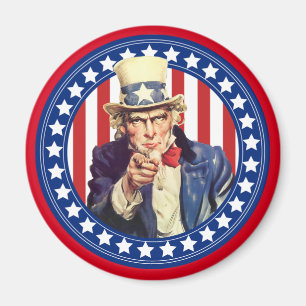 Uncle Sam US Flagge Magnet