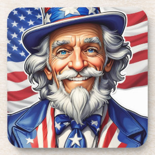 Uncle Sam USA Getränkeuntersetzer